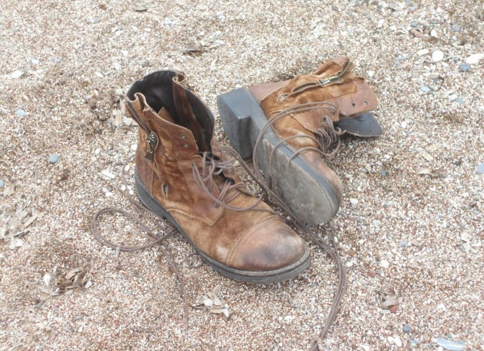 Old Leather Boots that Might Not Stop a Snakebite